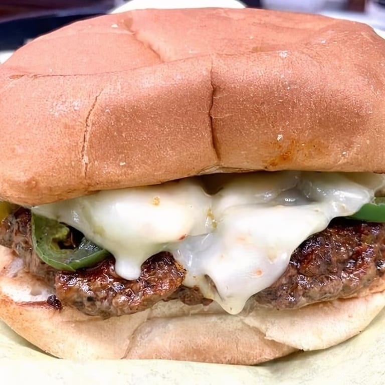 Delicious Pepper Jack Burger