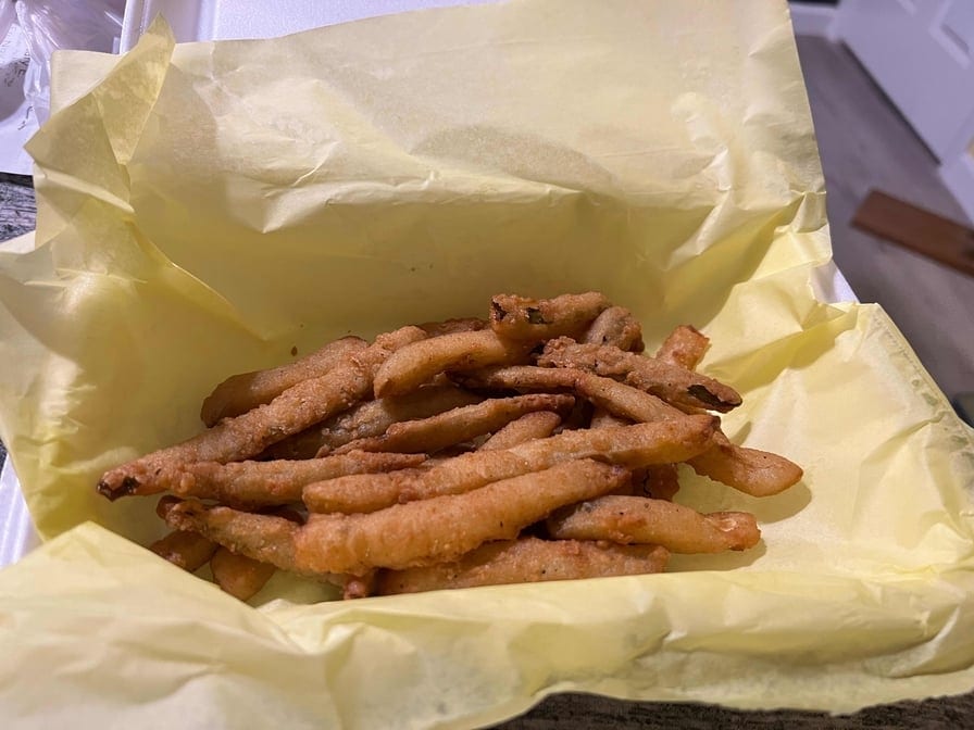 Small Spicy Fried Pickles.